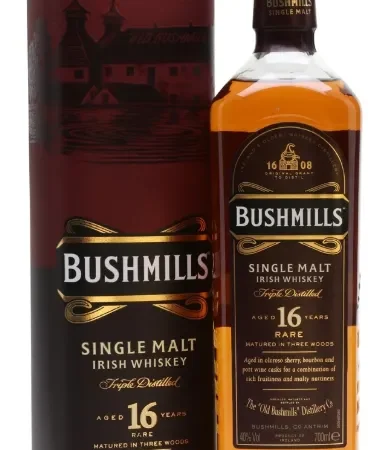 Bushmills Whiskey 16 years Single Malt Irish 0.7l.