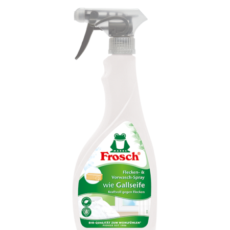 Frosch Stain & Pre-Wash Spray works like bile soap