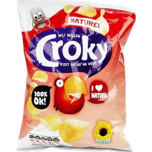 Croky Flat potato chips Naturel