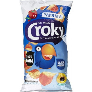 Croky Flat potato chips Paprika