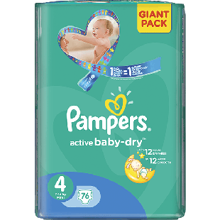 Pampers Giant Pack Maxi (76)
