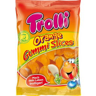 Trolli Orange Gummi Slices Halal 175 gram