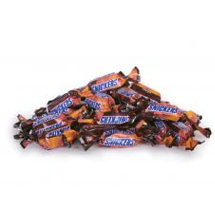 Snickers minisSnickers minis 5 kilogram.  Brand: Snickers Boxes per pallet: 72 Weight: 5 kilogram