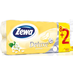 Zewa Deluxe 8 + 2 Toilet Paper